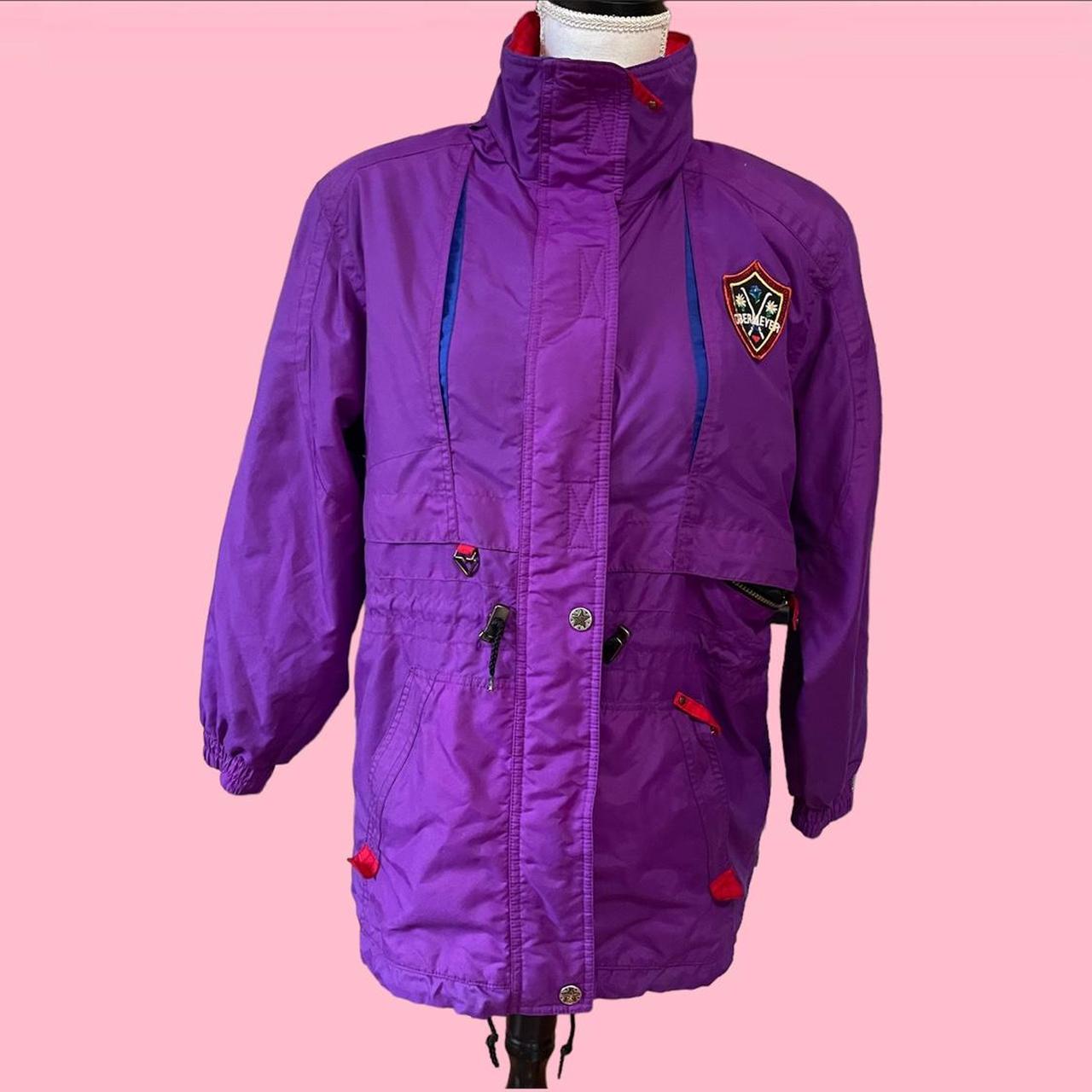 Vintage Obermeyer Jacket, Vintage 80s bright purple...