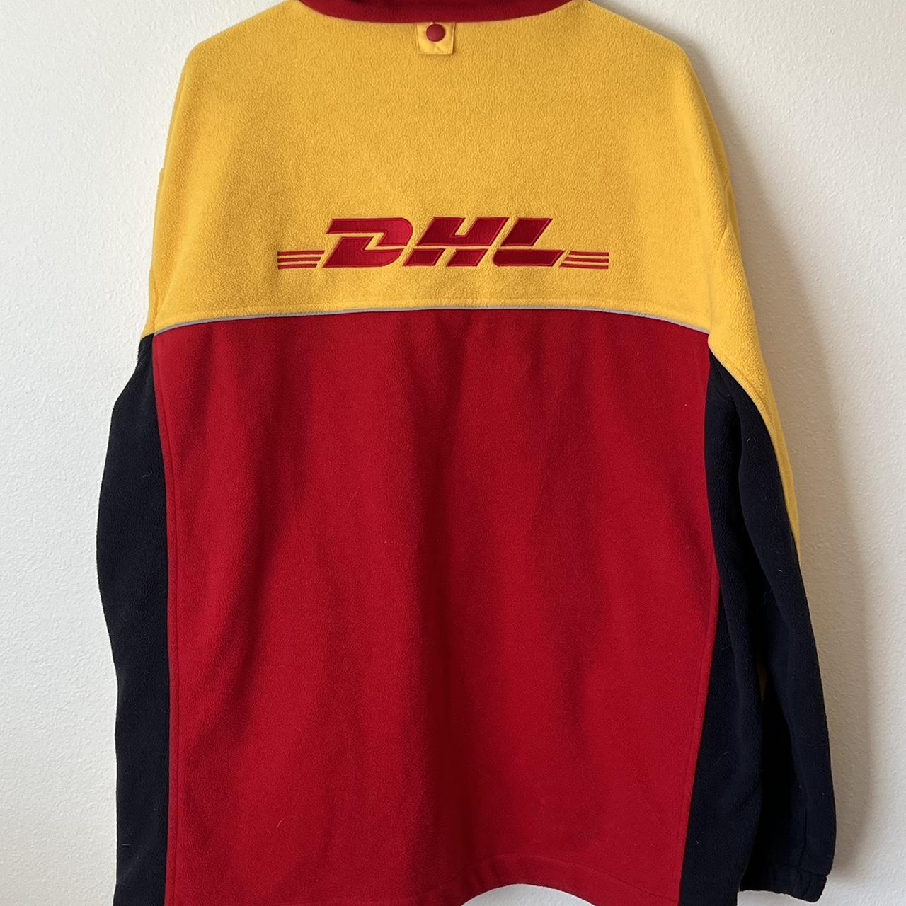 Sweet DHL fleece with cool zippers and embroidery... - Depop