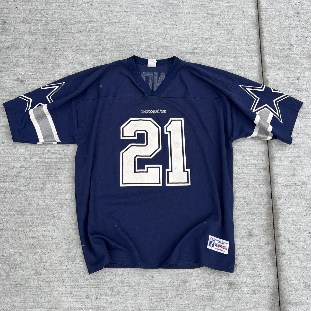 Rare Vintage Deion sanders 1995 Dallas Cowboys tee. - Depop