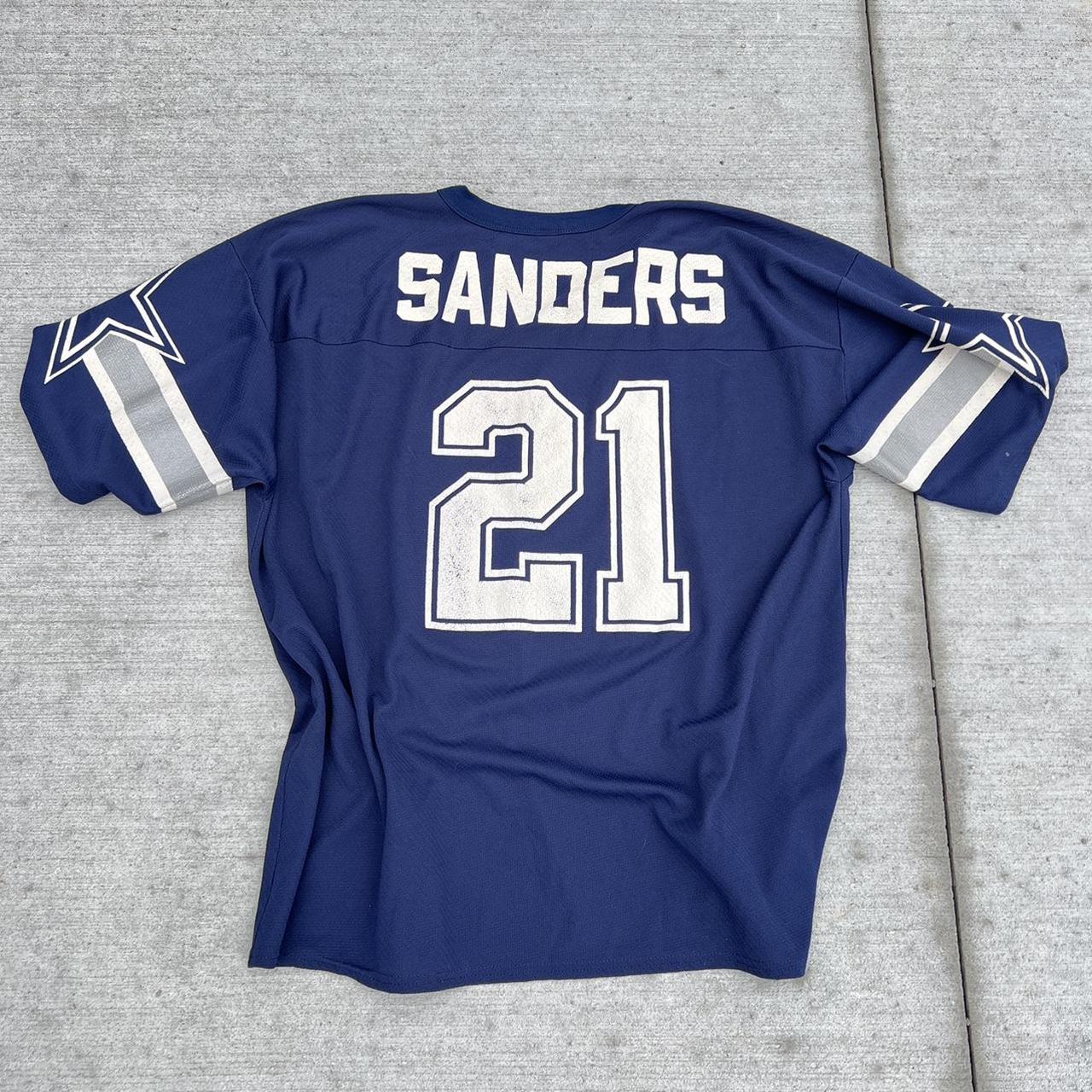 Vintage 90s Deion Sander #21 Dallas Cowboys NFL - Depop