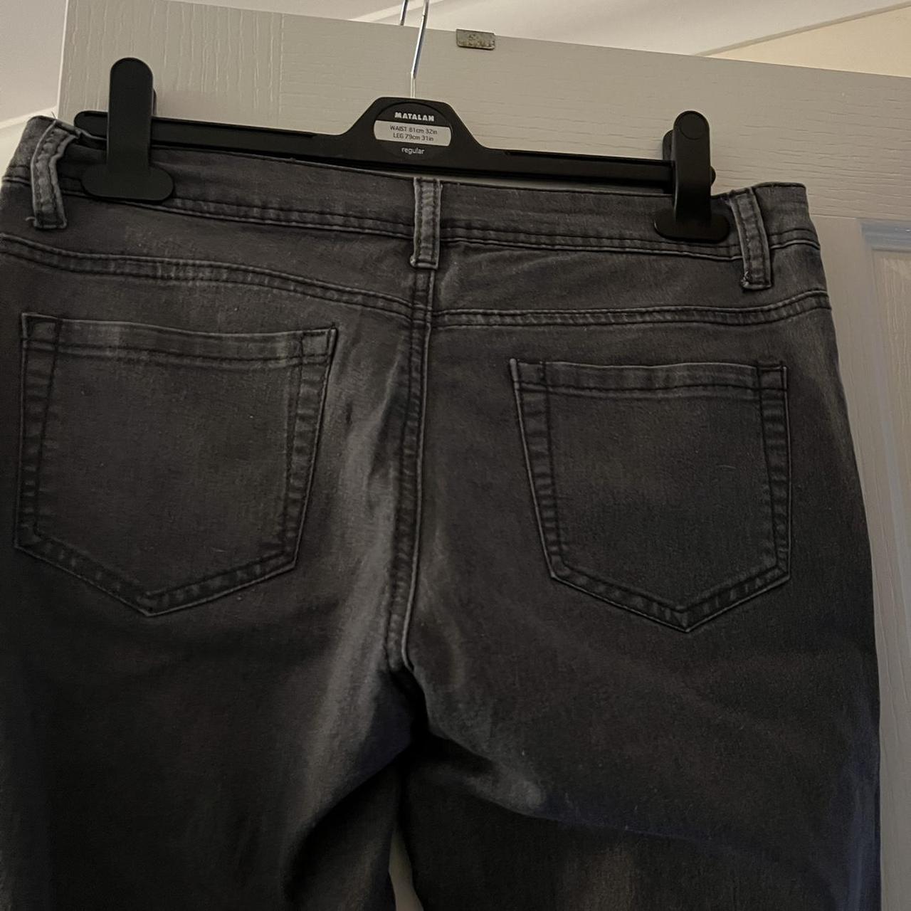 Slate Grey Denim Skinny Jeans Size 12 (Lot 11) 75%... - Depop