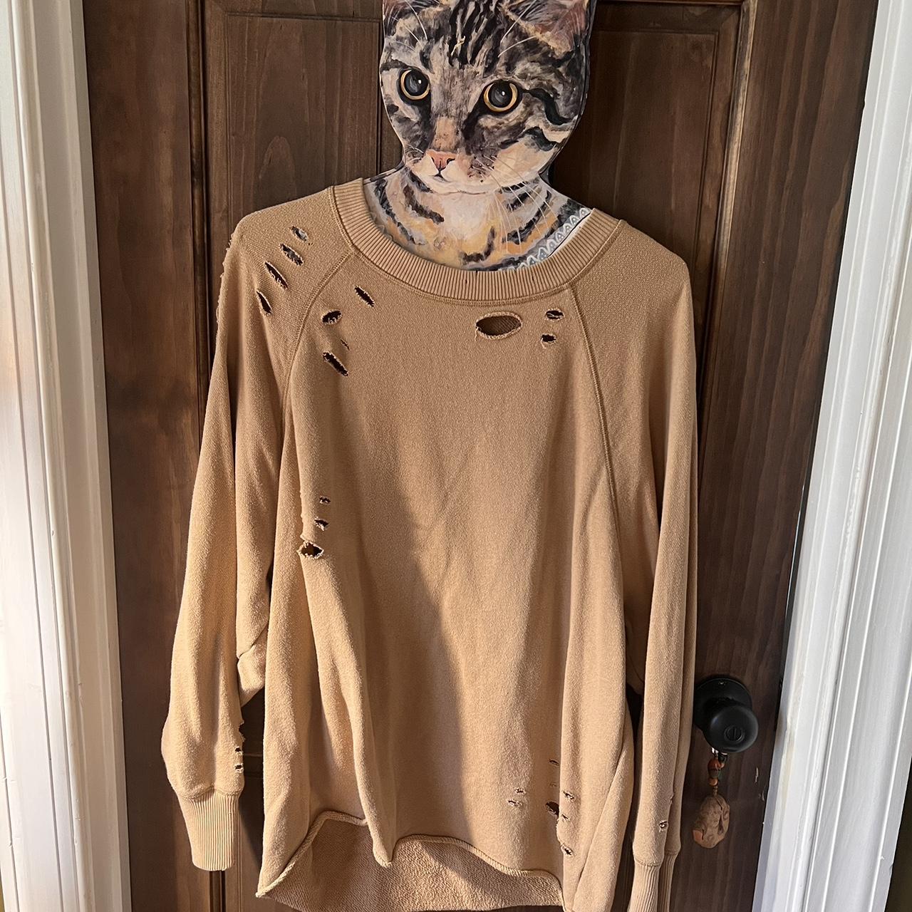 Aerie Distressed Sweatshirt Great Condition. Size. Depop