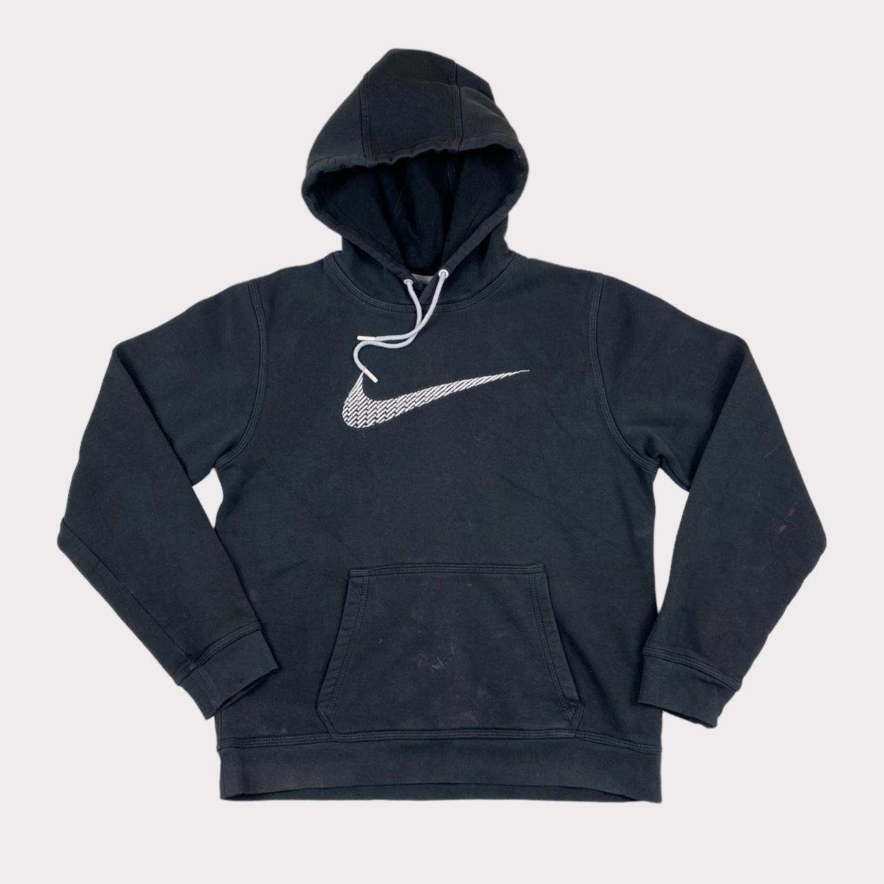 mens black nike swoosh hoodie