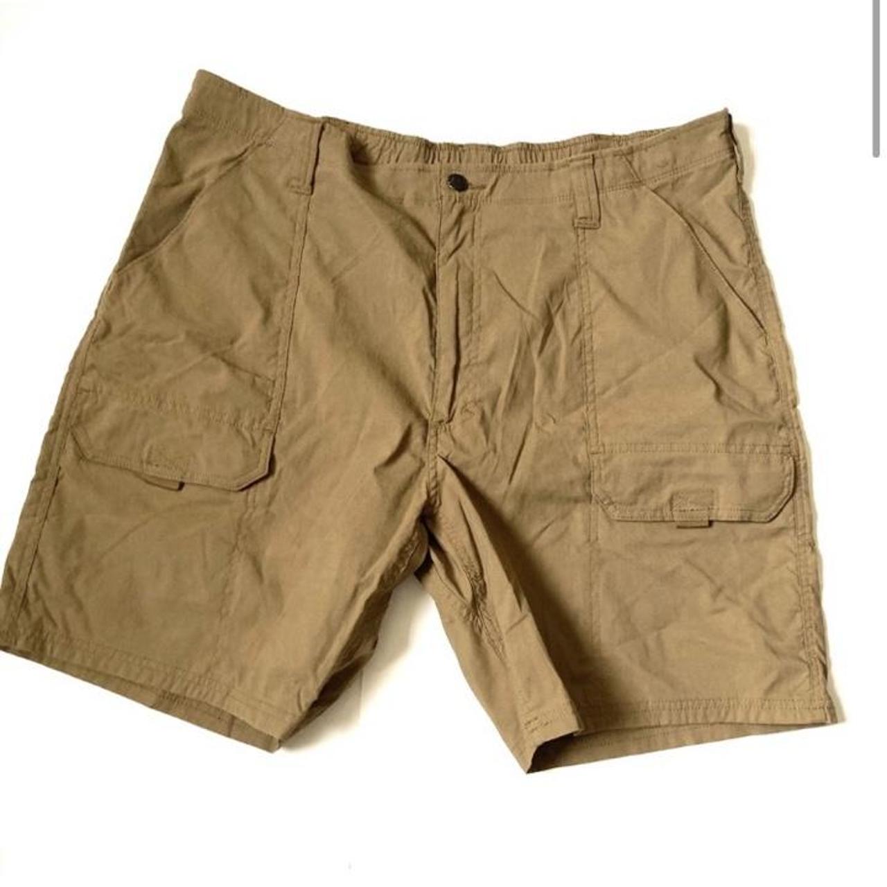 Tan wrangler hiking shorts men’s 38-40 outdoors... - Depop