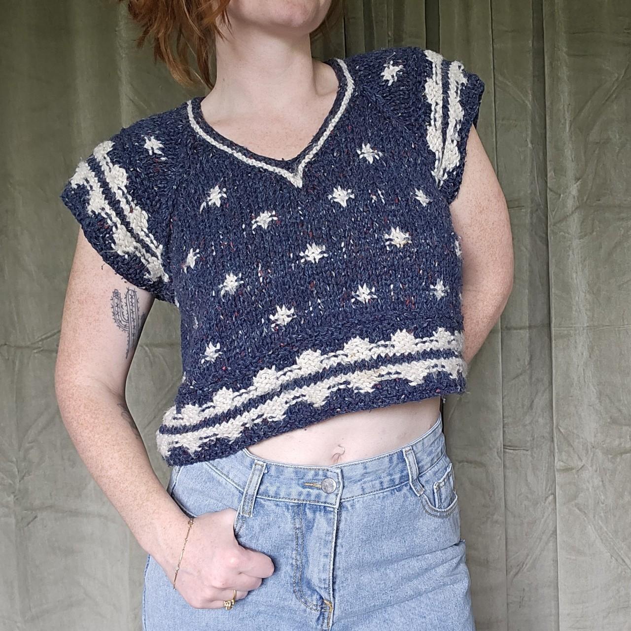 90s cropped outlet sweater