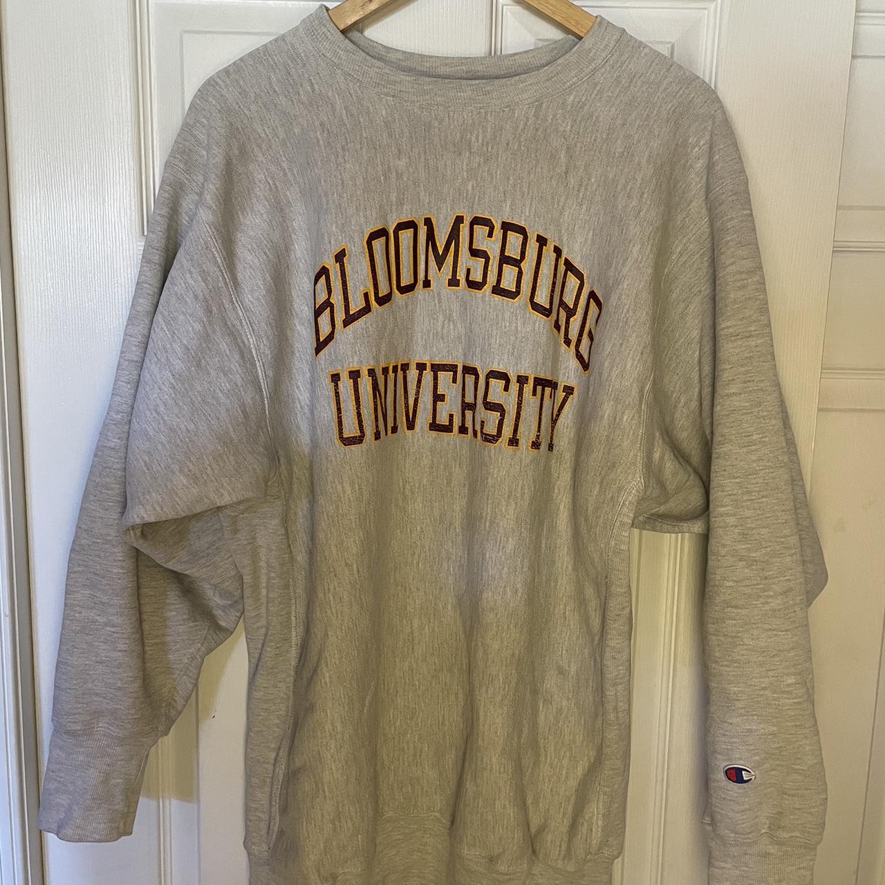 90s Bloomsburg University Champion reverse weave... - Depop