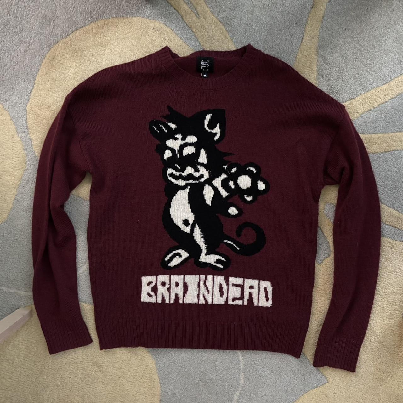 Brain Dead Mushroom House Brown Crewneck Like new! | Depop