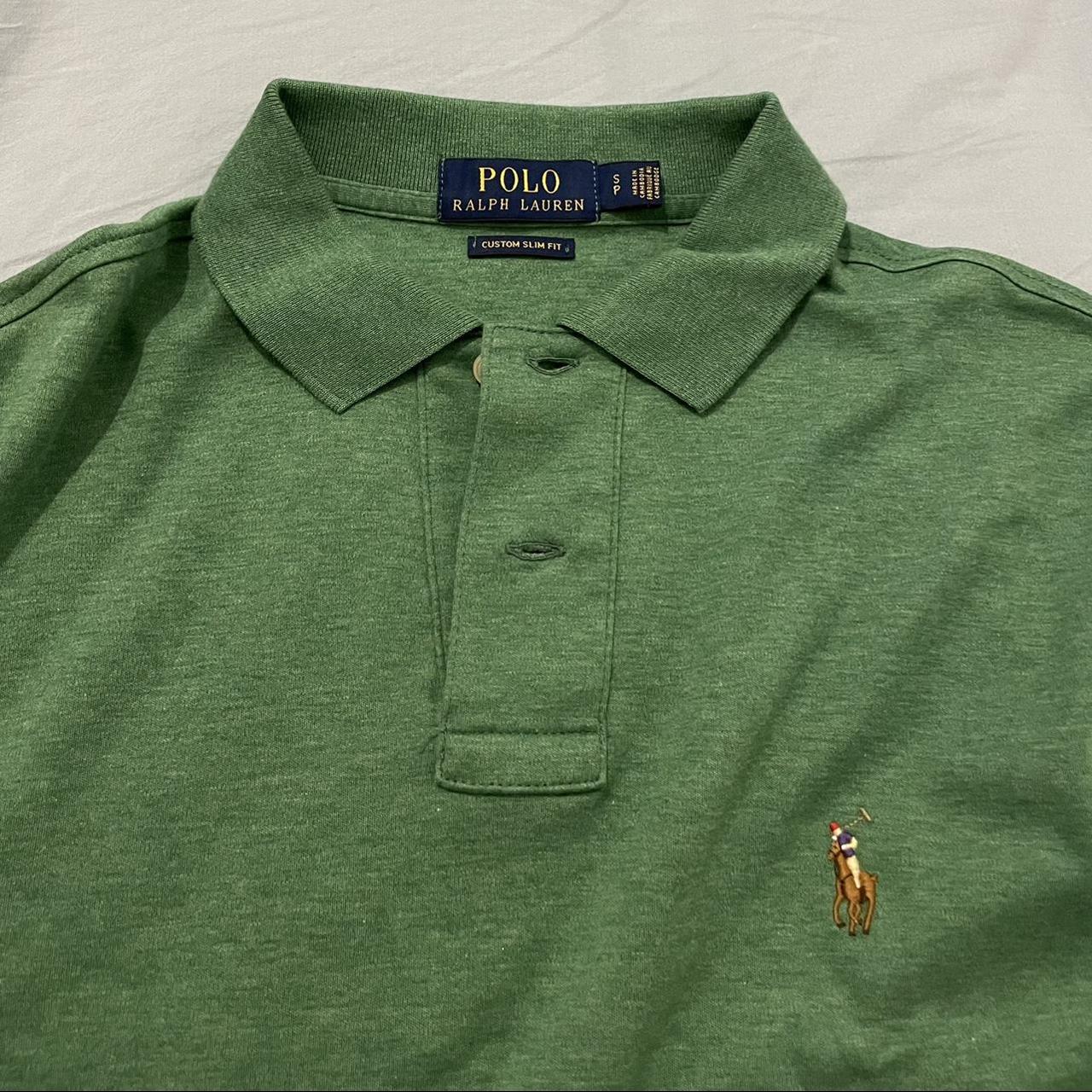 Polo ralph lauren polo shirt Size S custom slim... - Depop