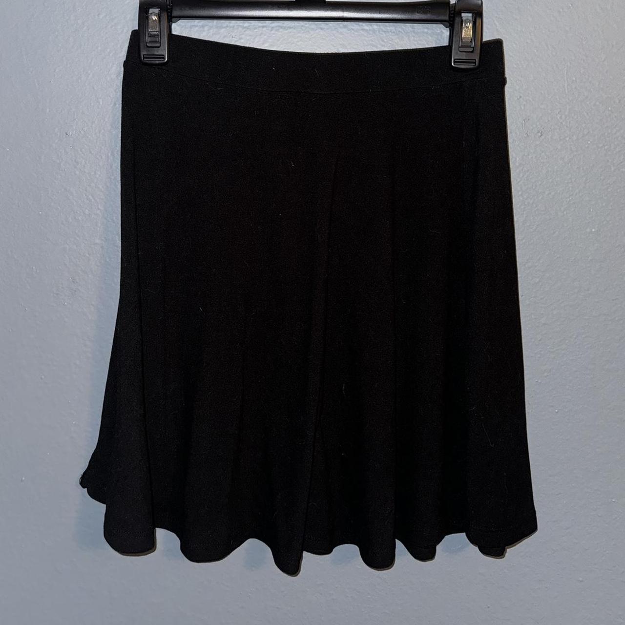 black mid thigh skirt