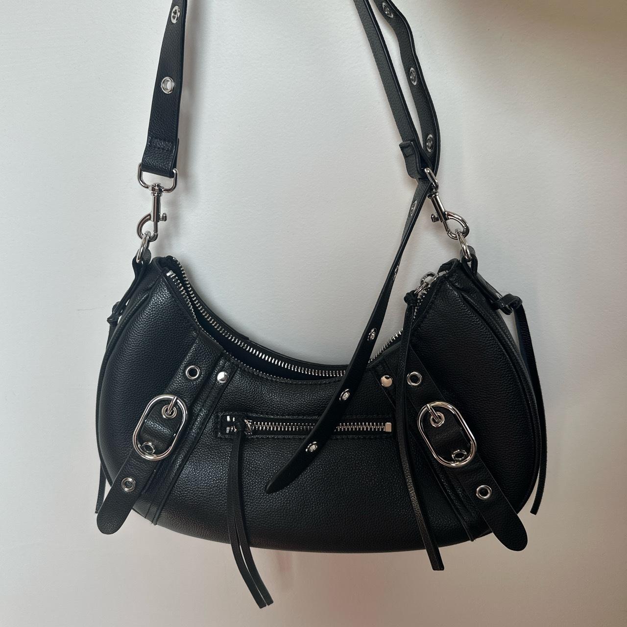 Black bag silver hardware - Depop