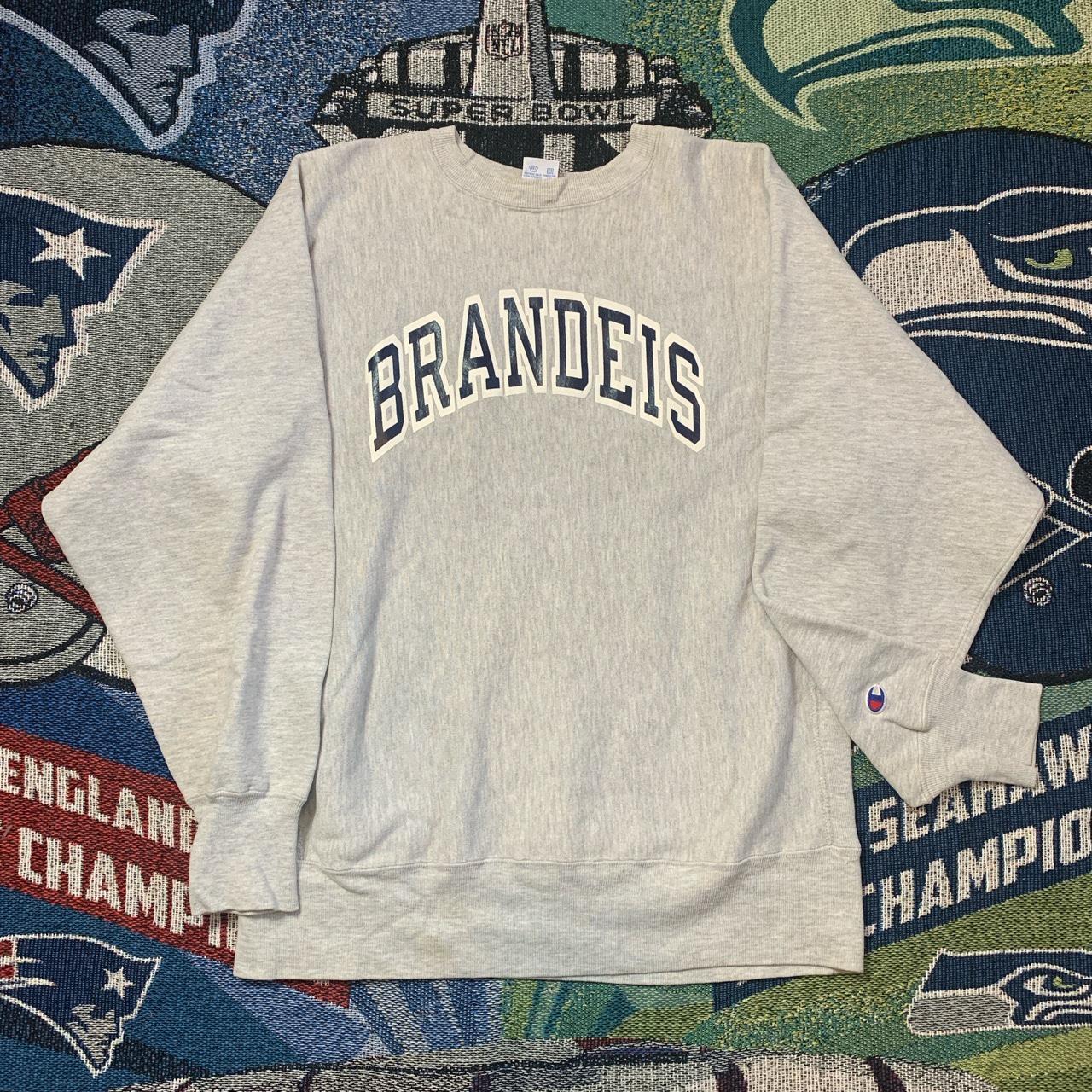 90s Champion Reverse Weave Vintage BRANDEIS... - Depop