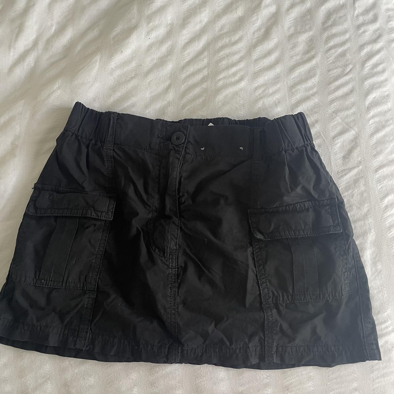 glassons cargo black skirt Depop