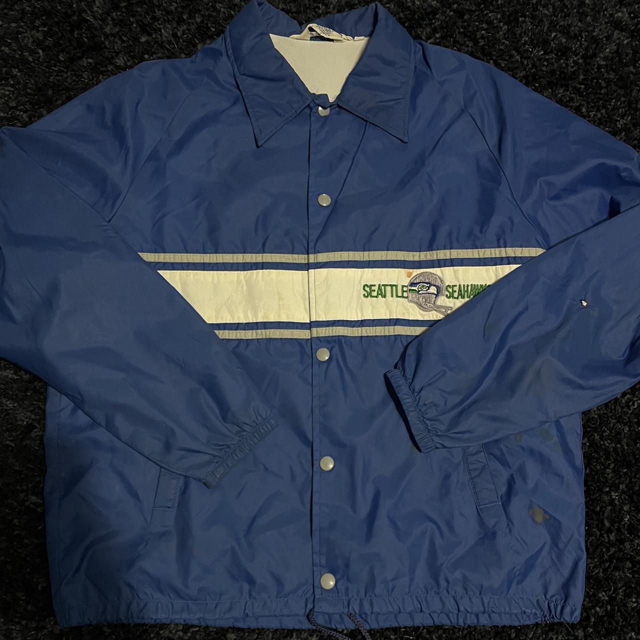 1980s Vintage Seattle Seahawks Sweatshirt Super - Depop