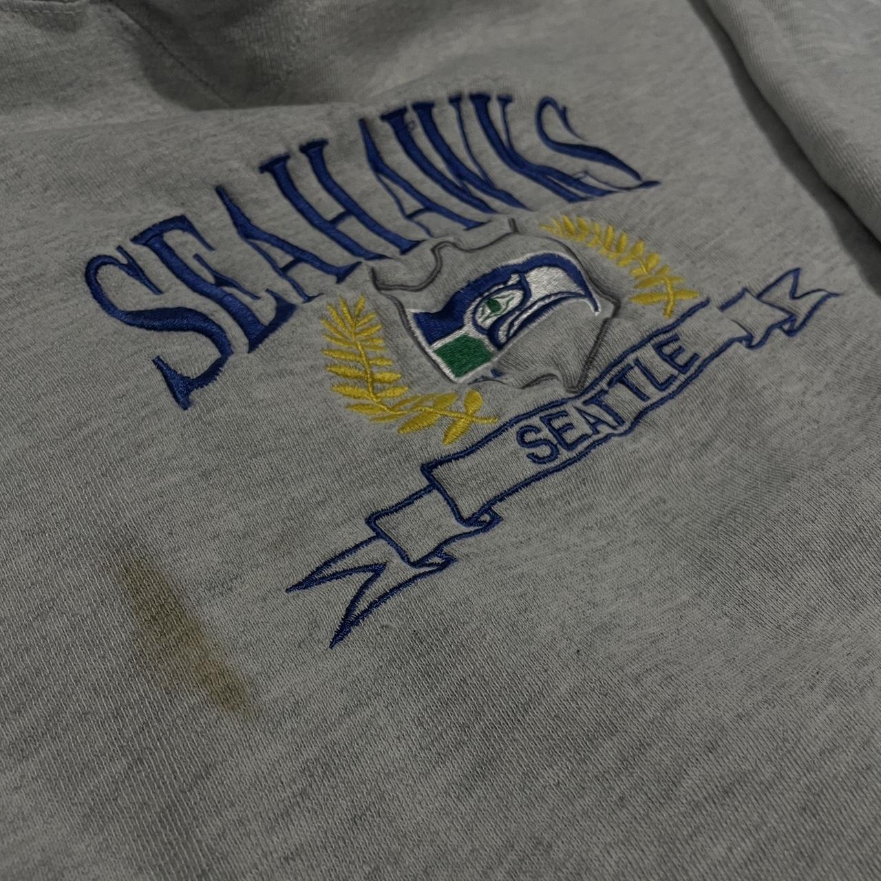 Vintage Embroidered Seattle Seahawks Sweatshirt (1990s)