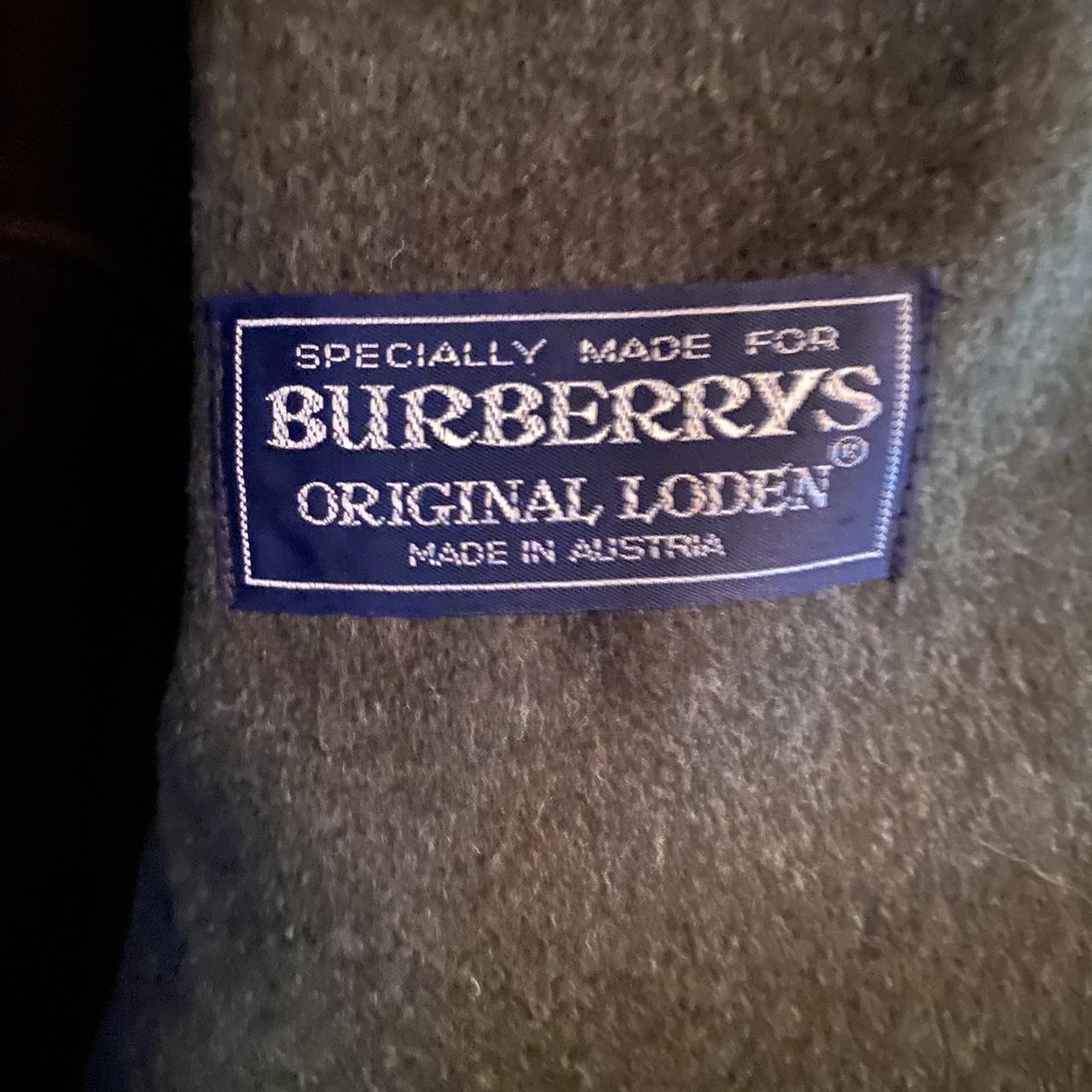 Vintage Burberry's Original Loden Wool Overcoat in... - Depop