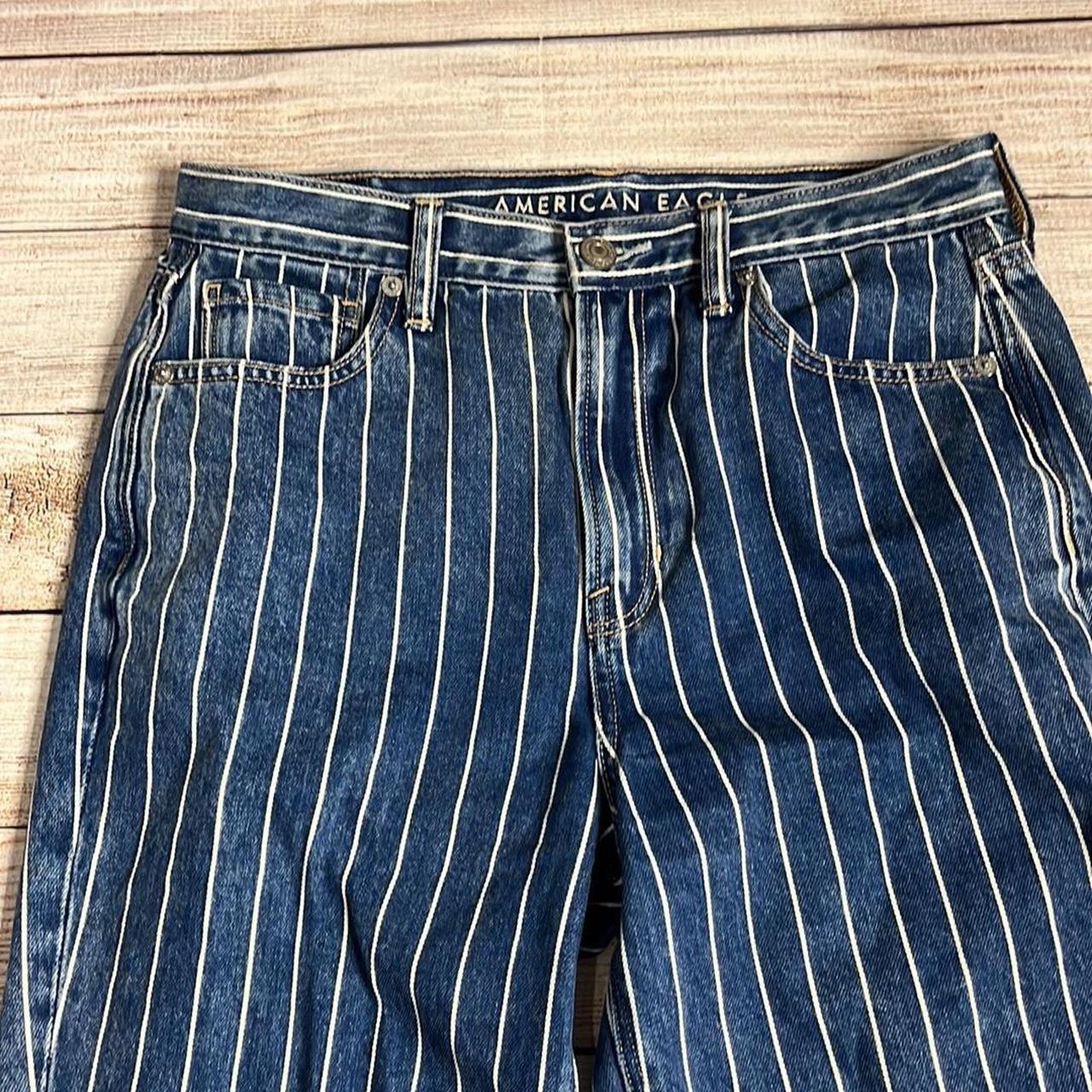 American eagle clearance outfitters striped jeans