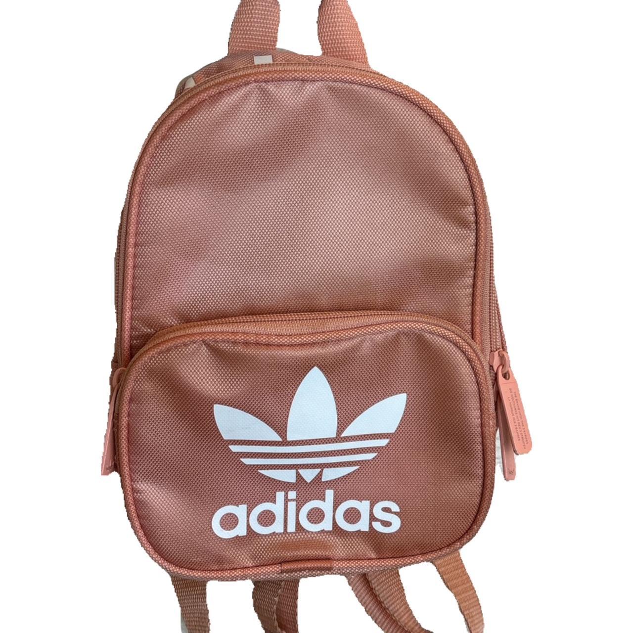 Rose gold adidas top backpack