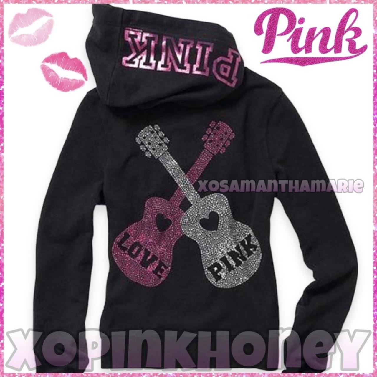 Victoria's Secret popular PINK guitar hoodie Large