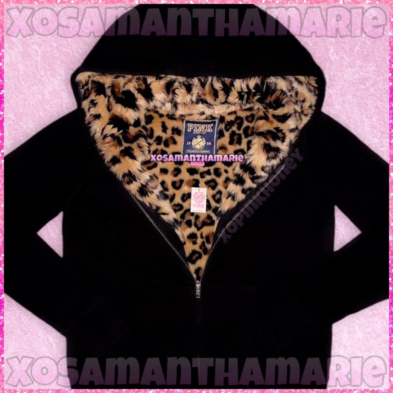 Leopard hoodie victoria secret hotsell