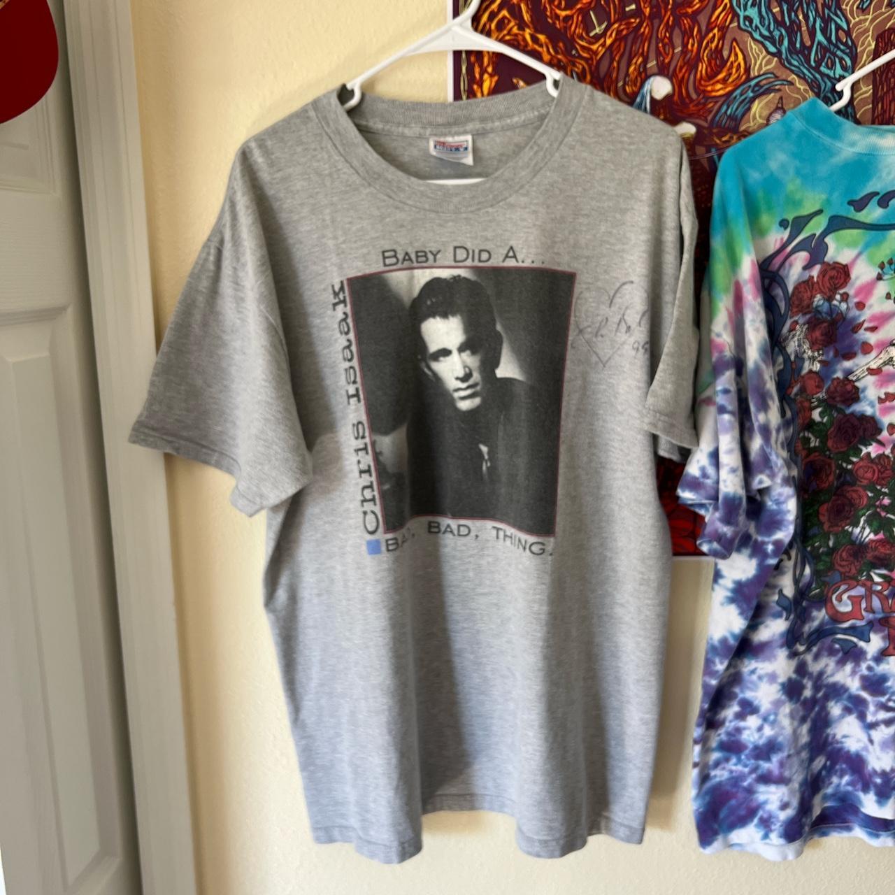 Signed Vintage Chris Isaak Speak of the Devil Tee... - Depop