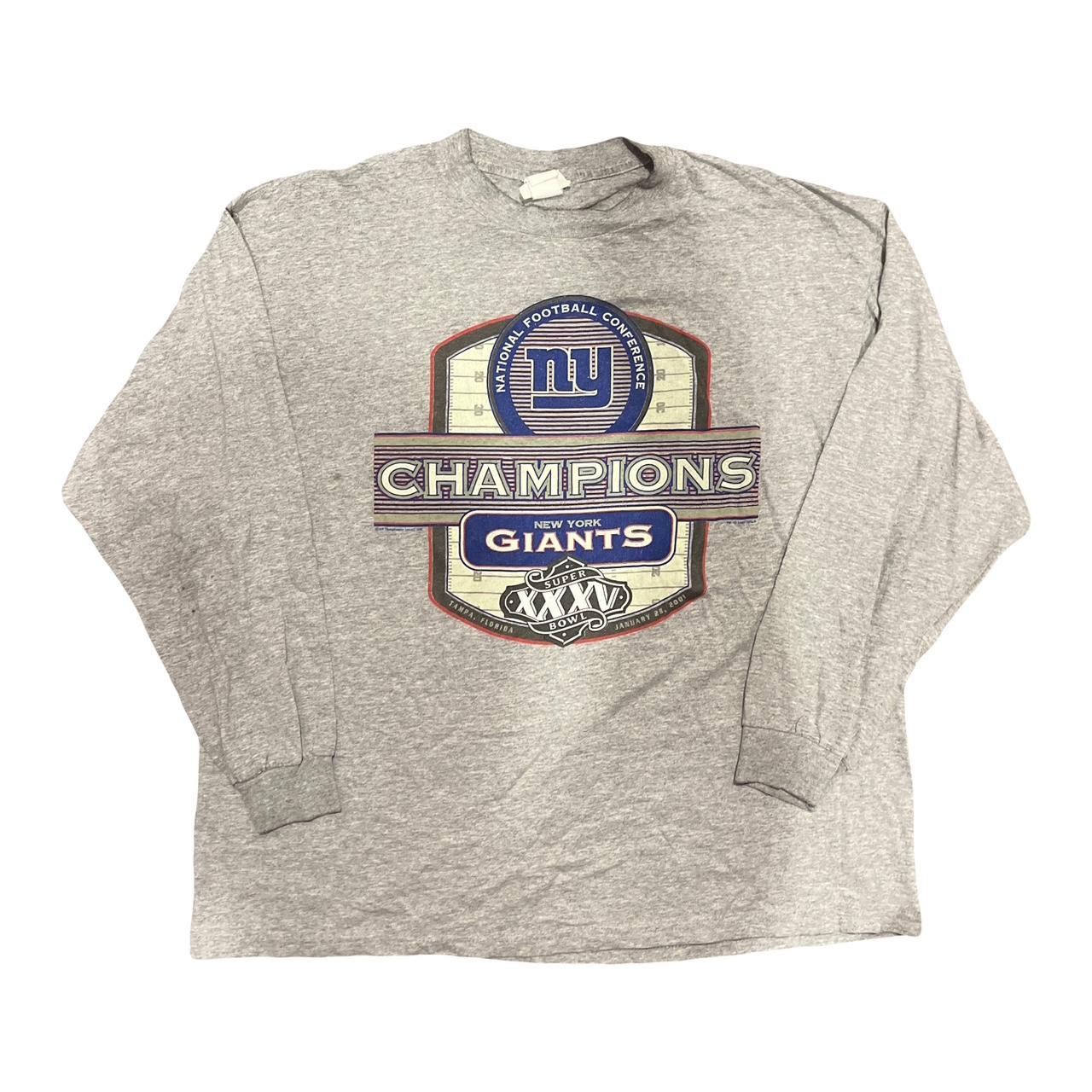 New York Giants Distressed Vintage logo shirt