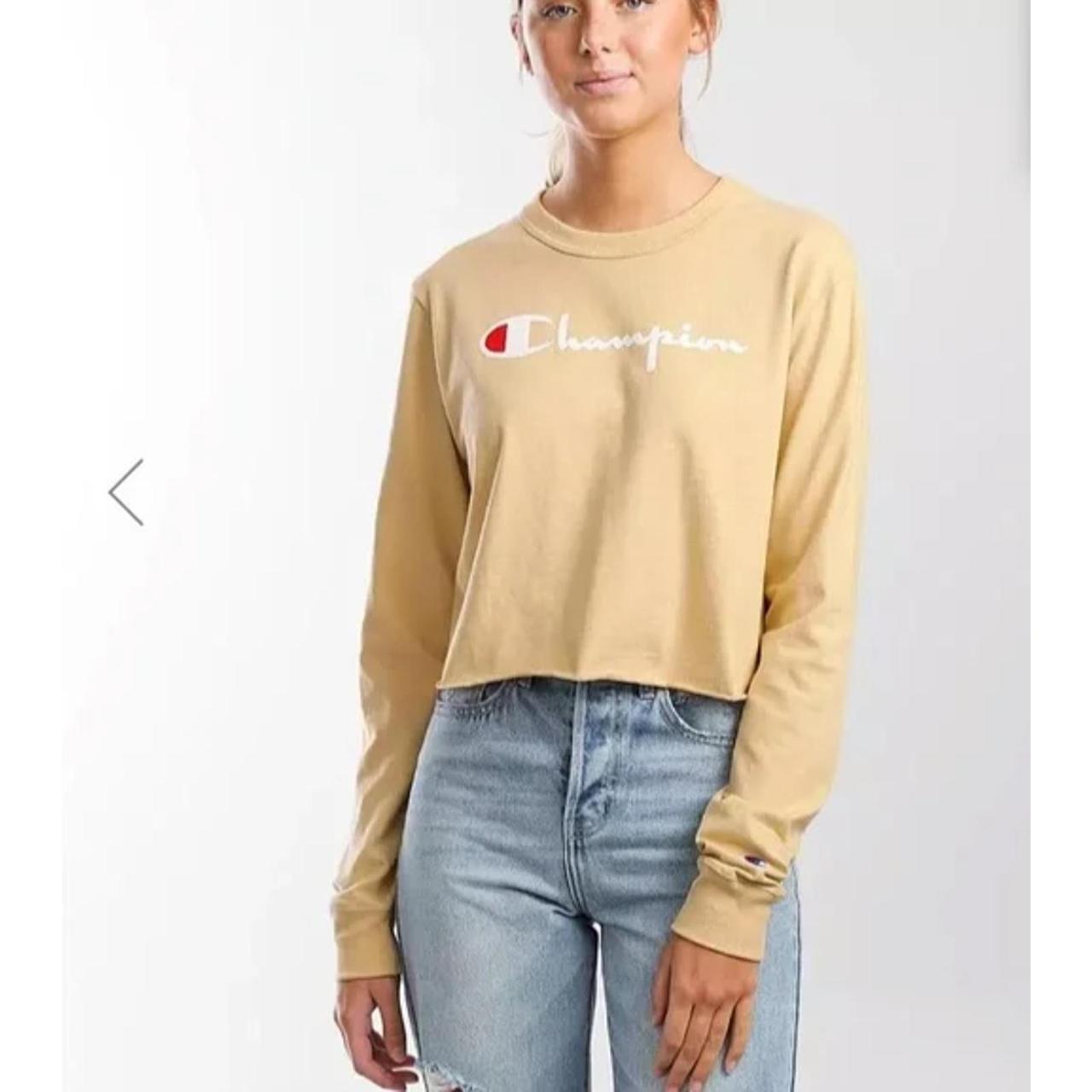 Yellow champion store long sleeve women's