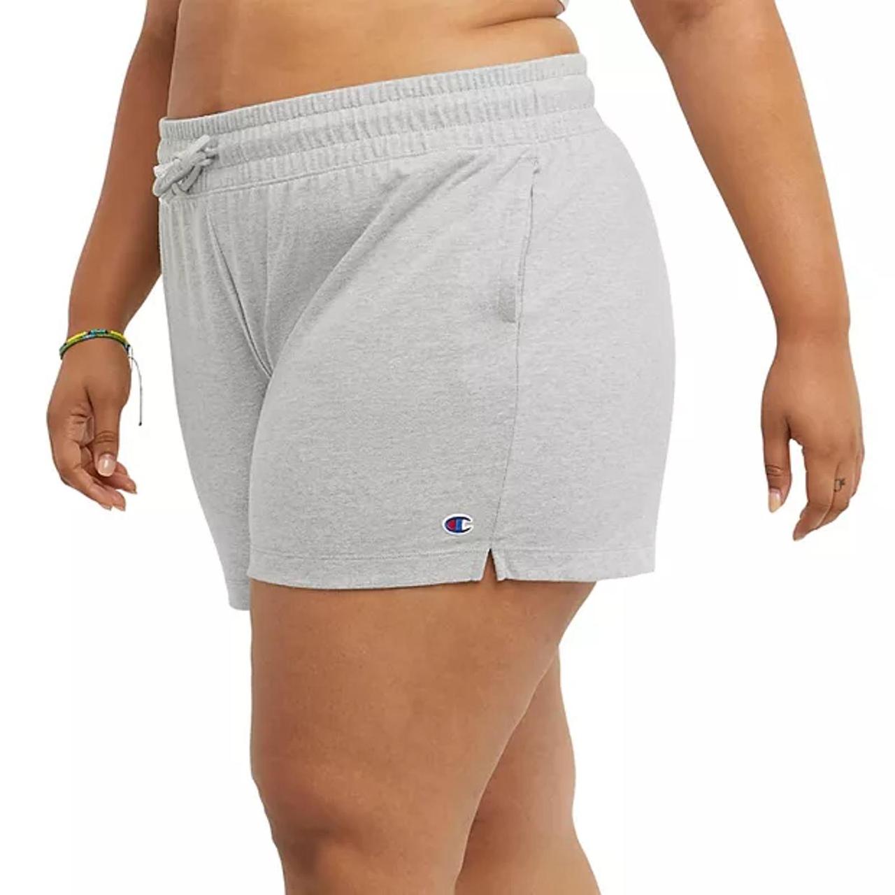 Champion grey hot sale shorts womens