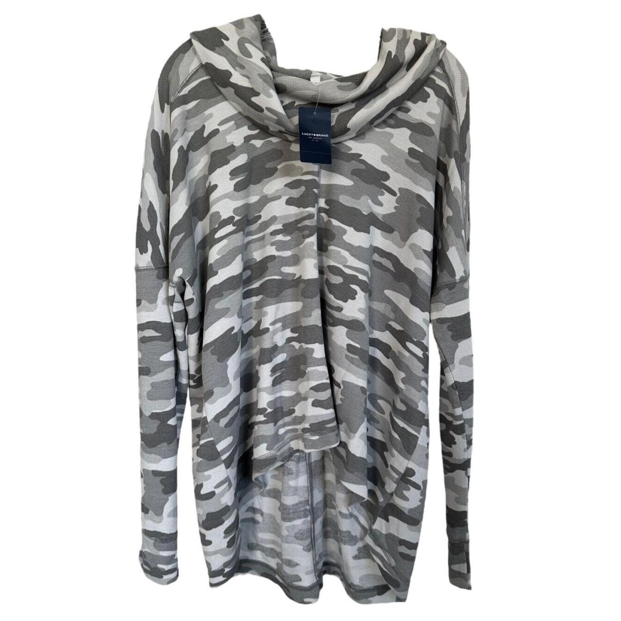 Lucky brand camo discount sweatshirt