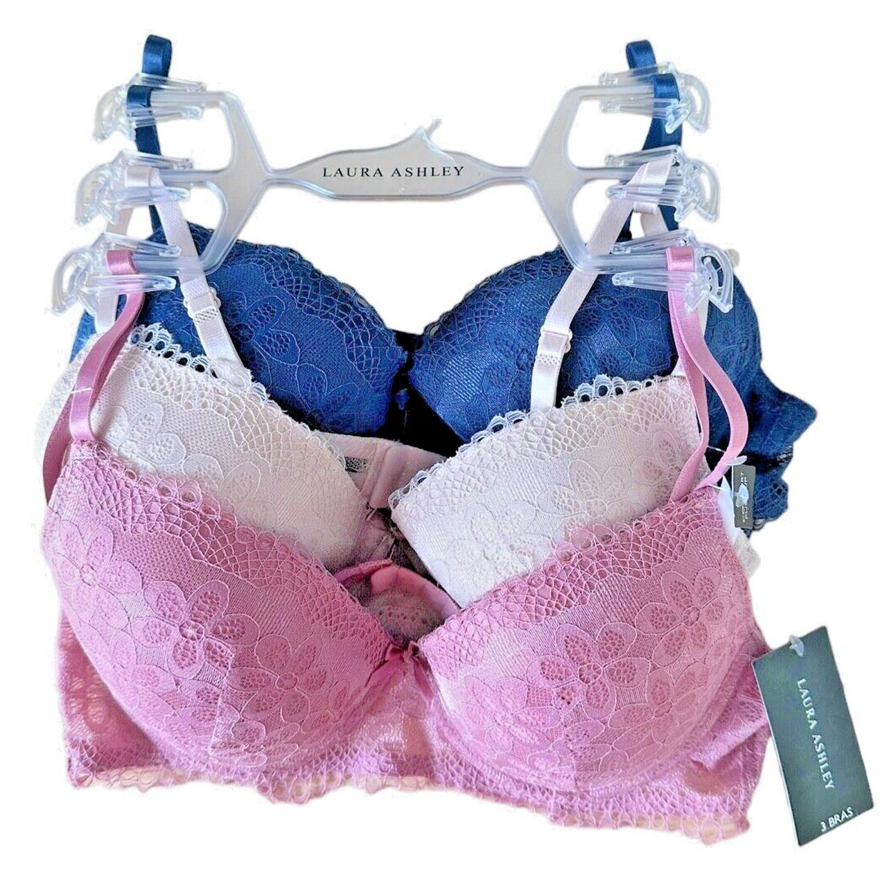 LAURA Ashley 3pk lace super soft lounge active bras bralettes plus size 2X 2024 new!!