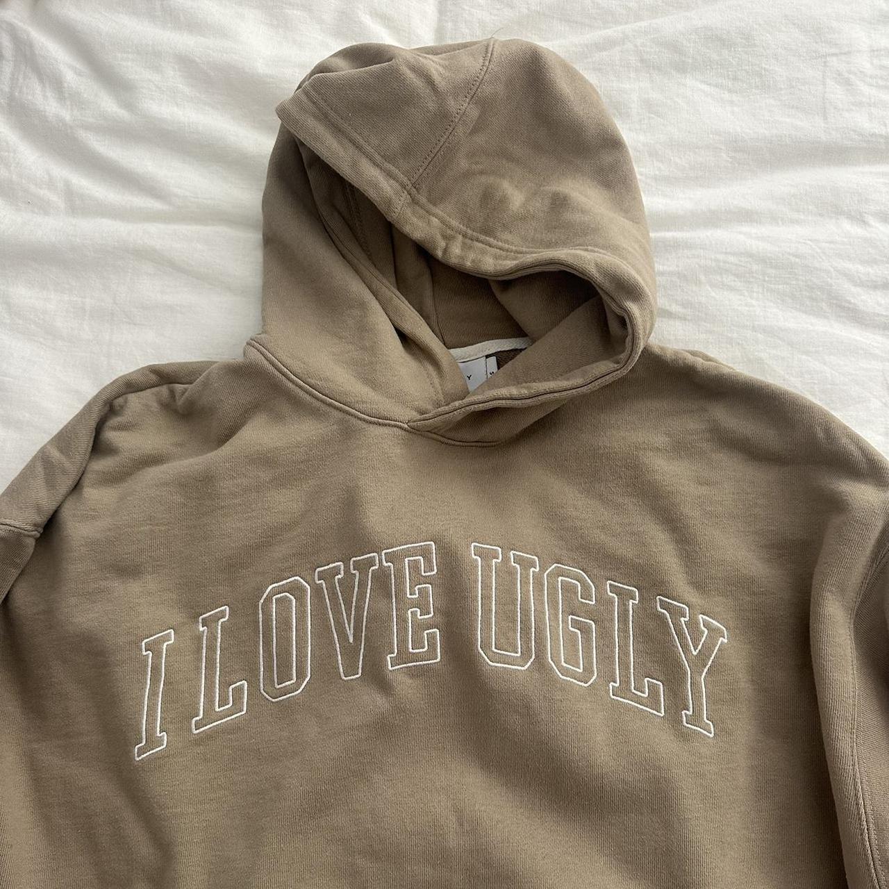 I LOVE UGLY Hoodie Size S Sooo comfy. Perfect... Depop
