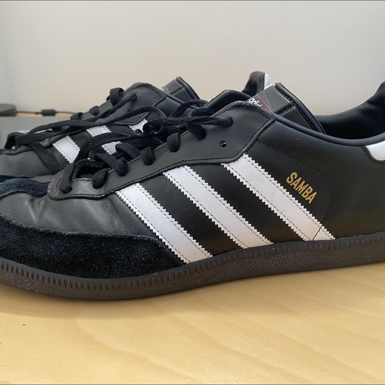 Black Adidas Sambas Great condition! US 13 - Depop