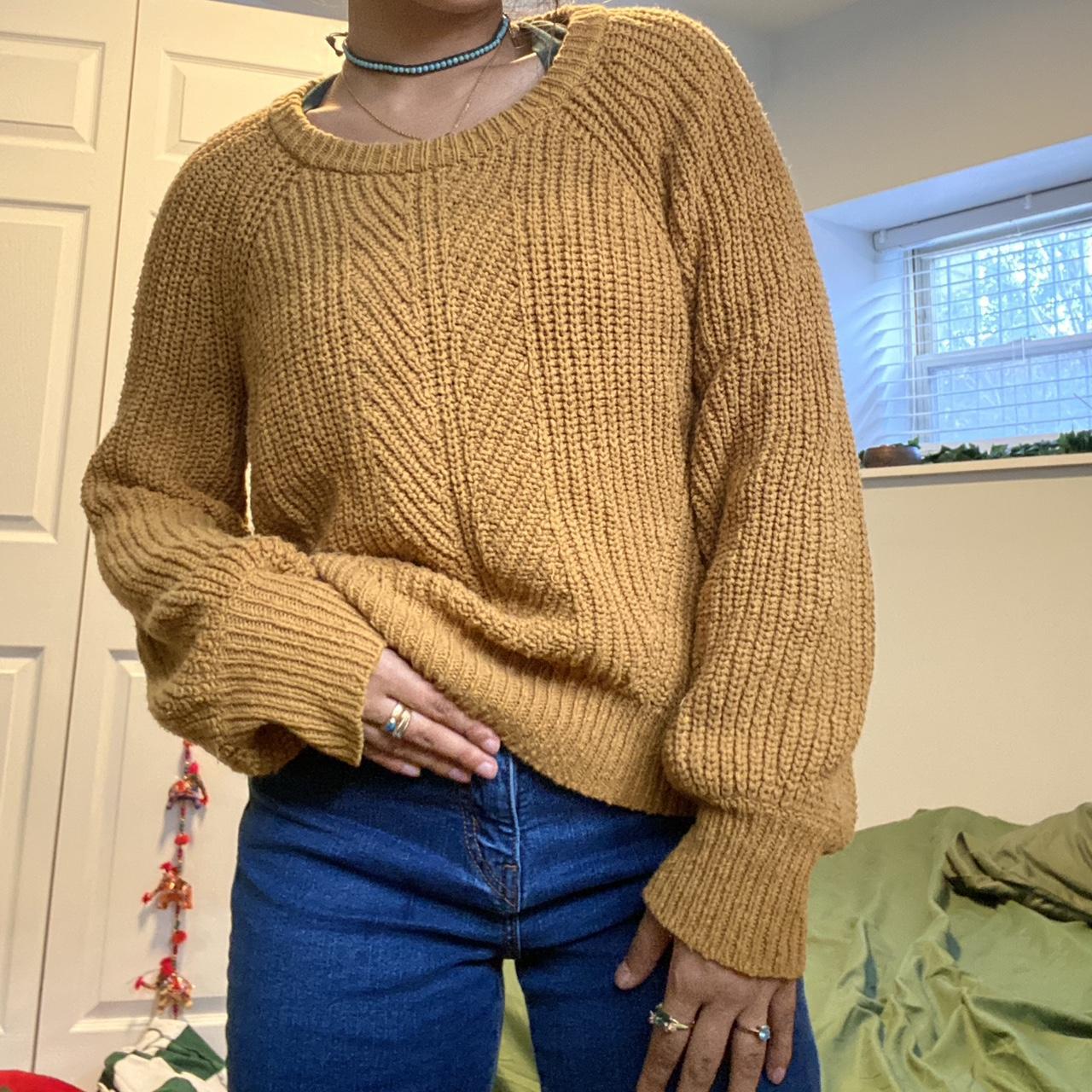 Madewell Mustard Yellow Sweater In Size S I Adore Depop   P0 