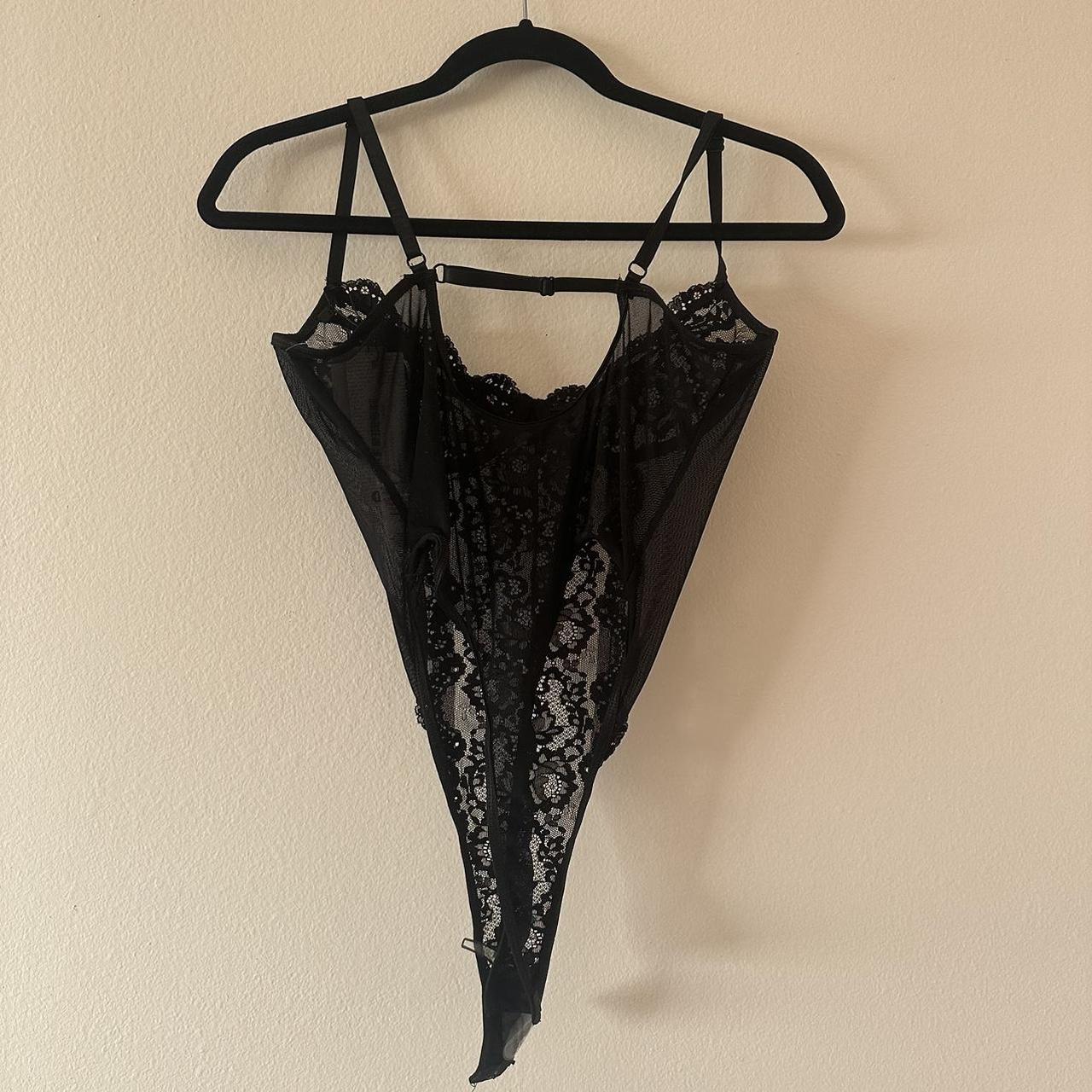 NWT nasty gal black lingerie bodysuit • Size - Depop