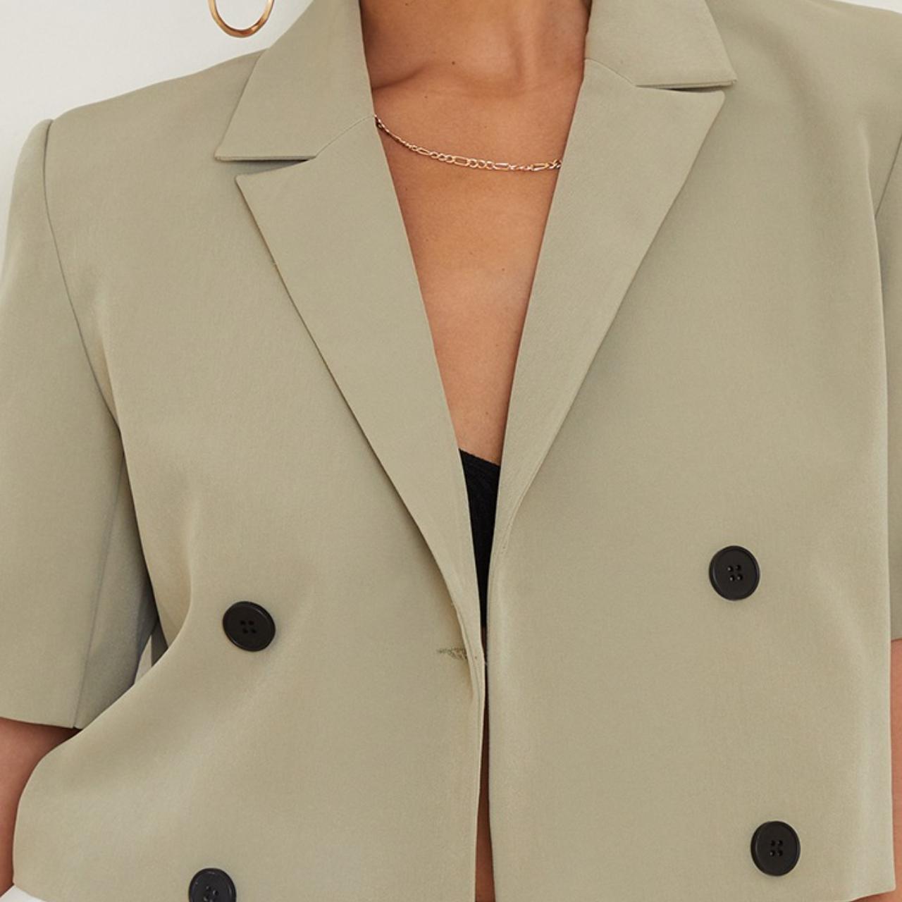 PRETTY LITTLE THING Sage Green Woven Double