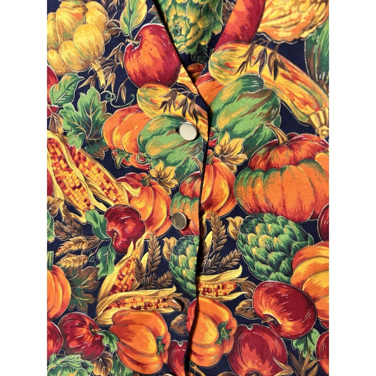 Preloved Women's Vest - Orange/Multi - M – Quirky… - image 2