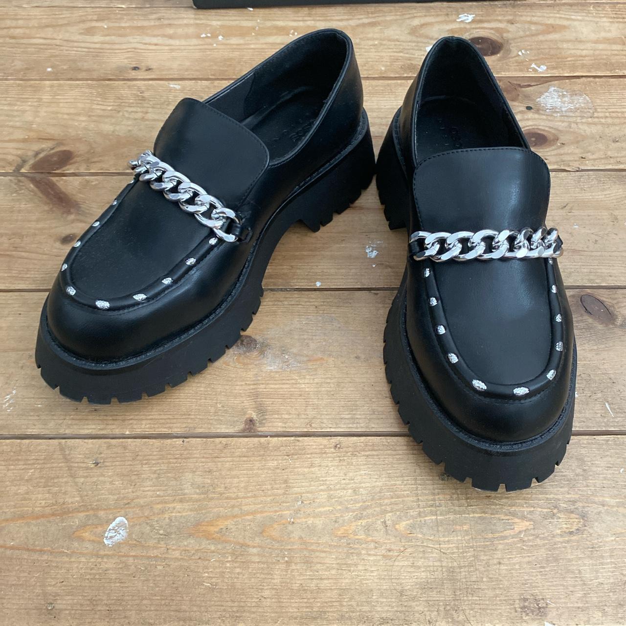 Chunky loafer shoes Worn once Brilliant condition... - Depop