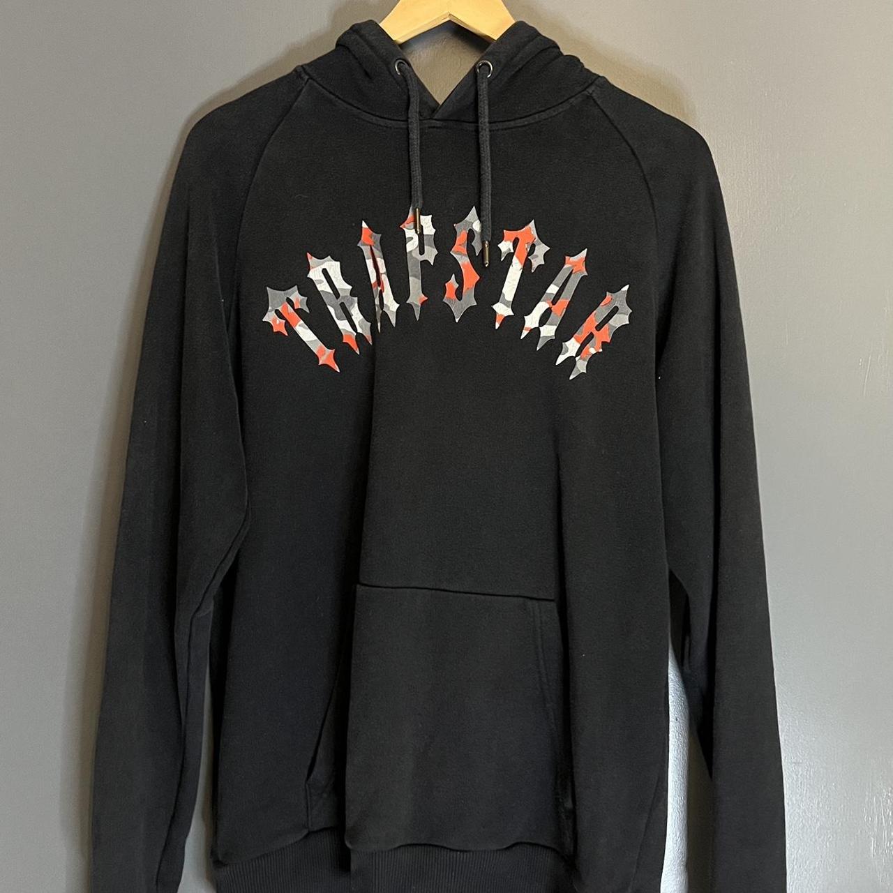 Trapstar Hoodie Orange/Grey/White Camo Size Medium... Depop