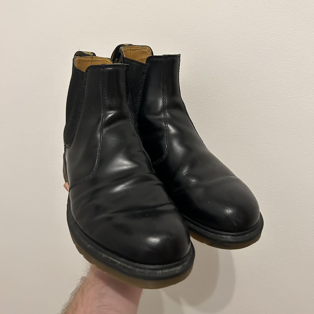 Dr Marten’s Black Boots U.K. 9 Few marks as... - Depop