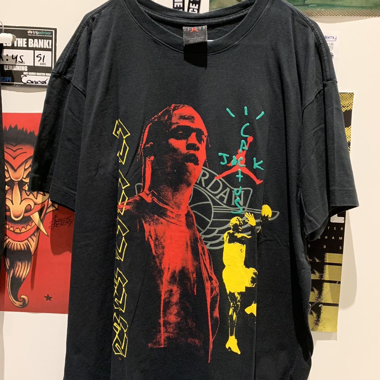 travis scott mj 1 tee black