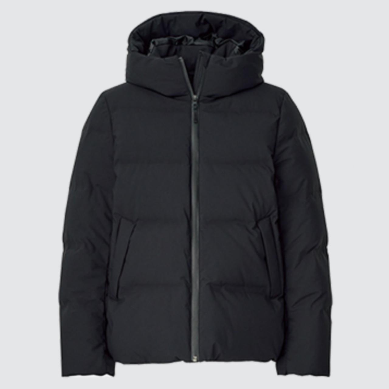 Uniqlo long black sales coat