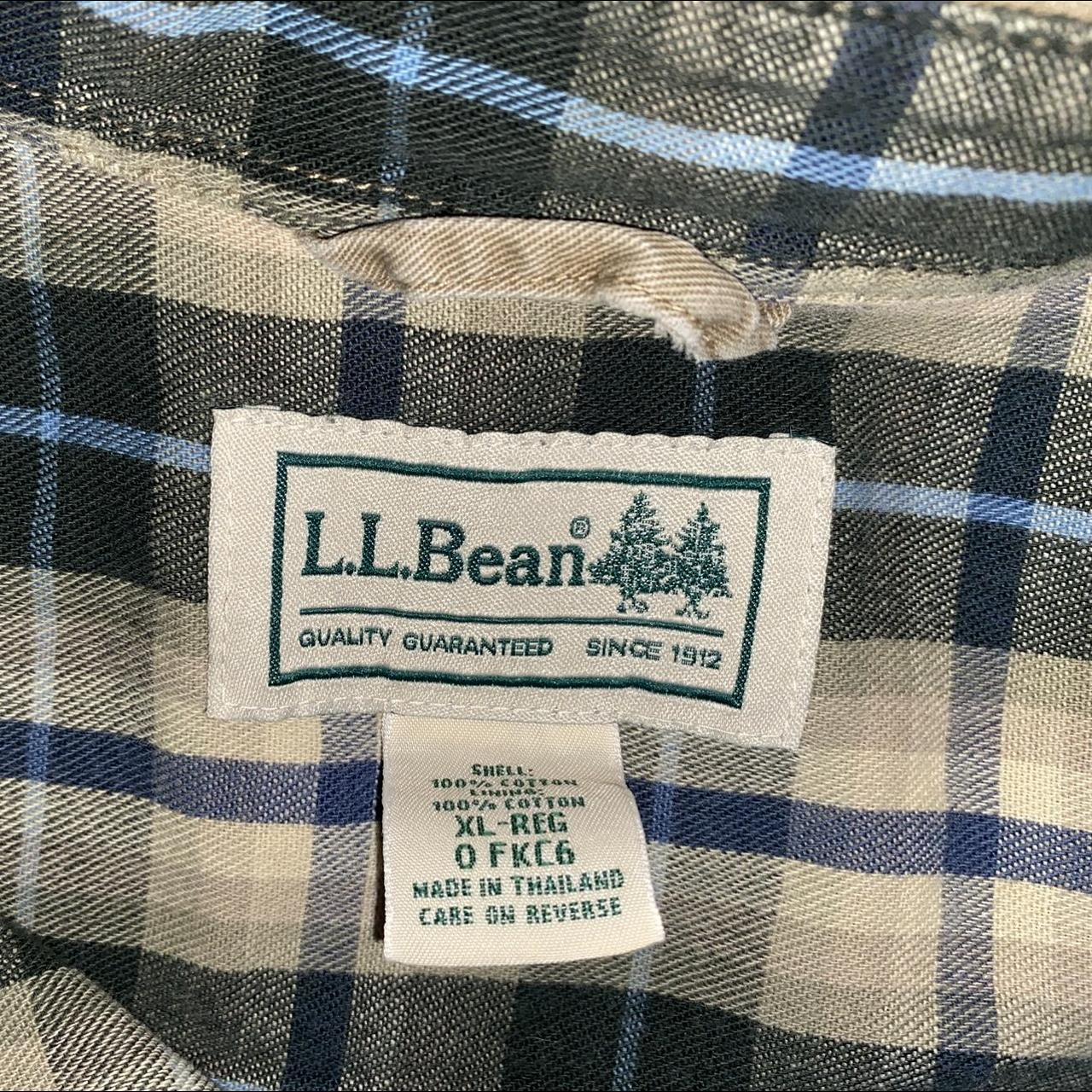 Vintage LL Bean Flannel Shirt Size... - Depop