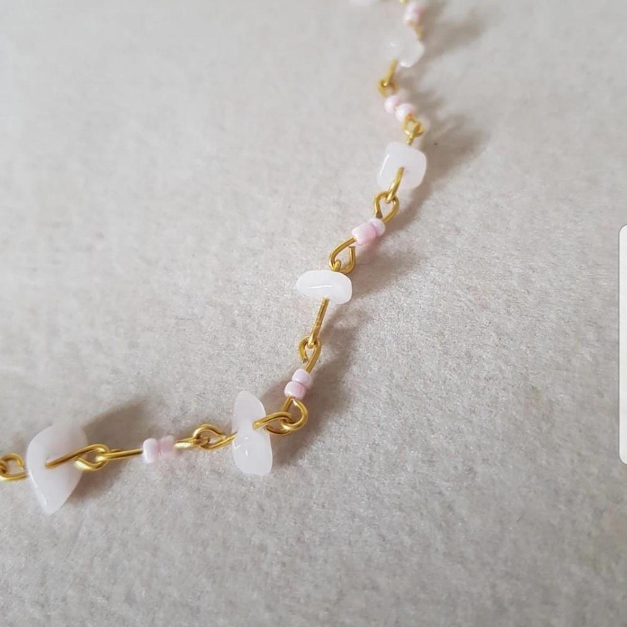 Handmade Gold Pearl and Quartz cheapest Choker Necklace