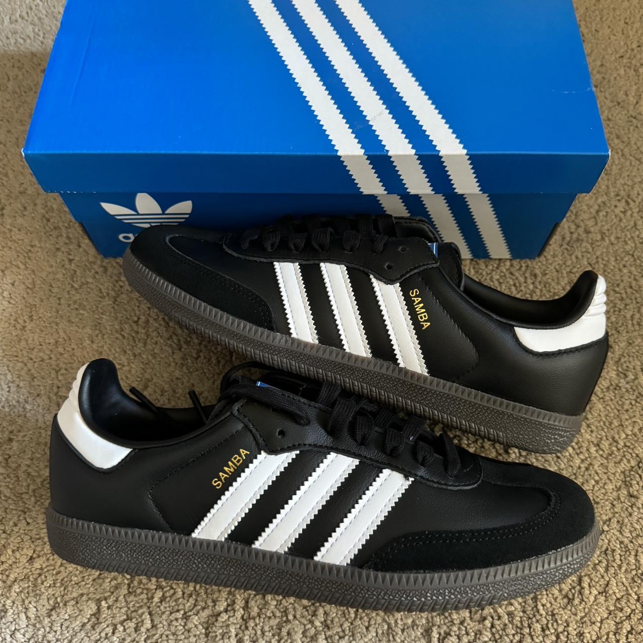 Adidas Samba Og Black White Gum Sizes: - Depop