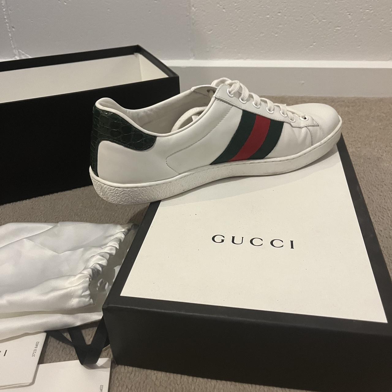 Gucci Men’s Ace Sneaker size EU-43 Brand new worn 3... - Depop