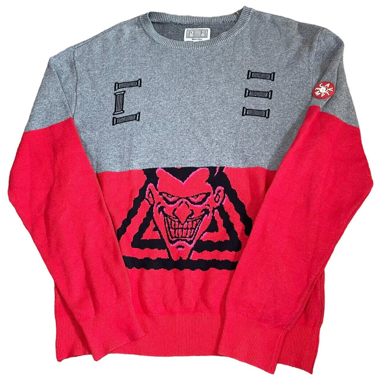 Cav Empt logo knitted jumper grey red Size Medium