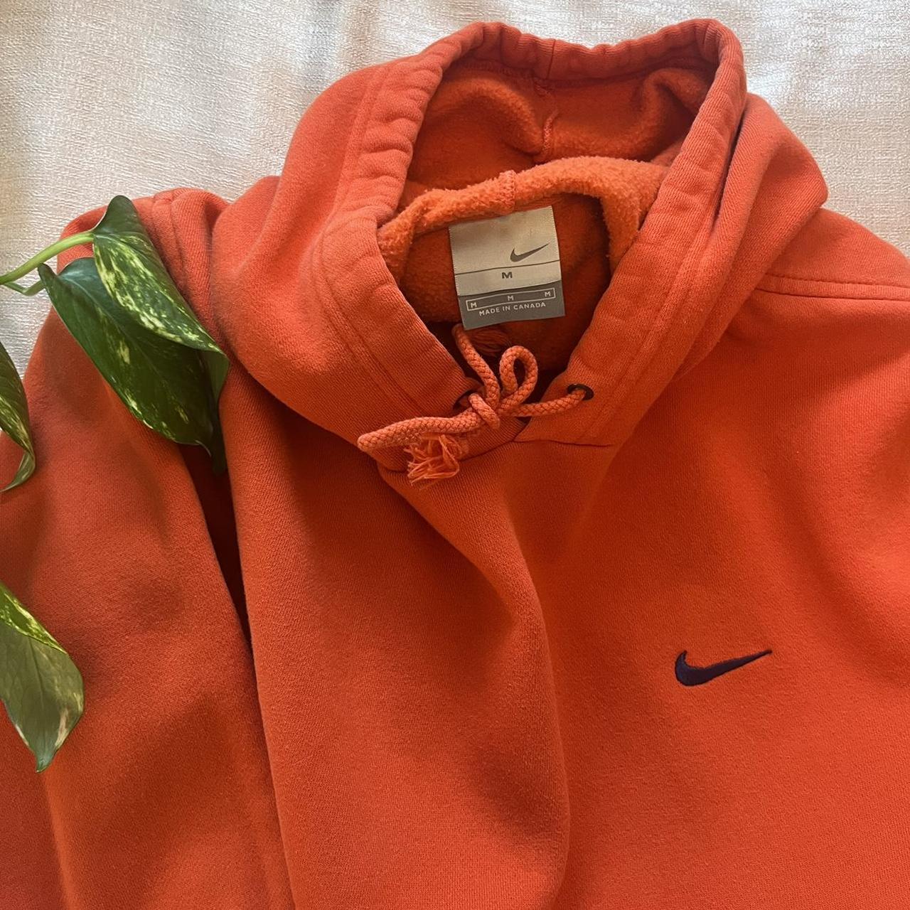 bright orange nike hoodie