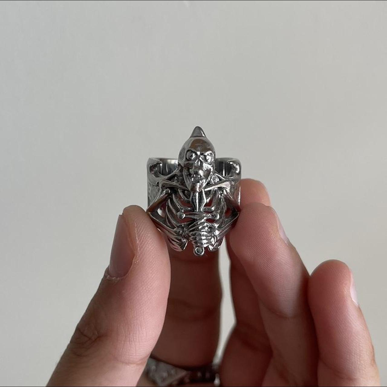 hard jewelry ring of suffering size 6 stainless... Depop
