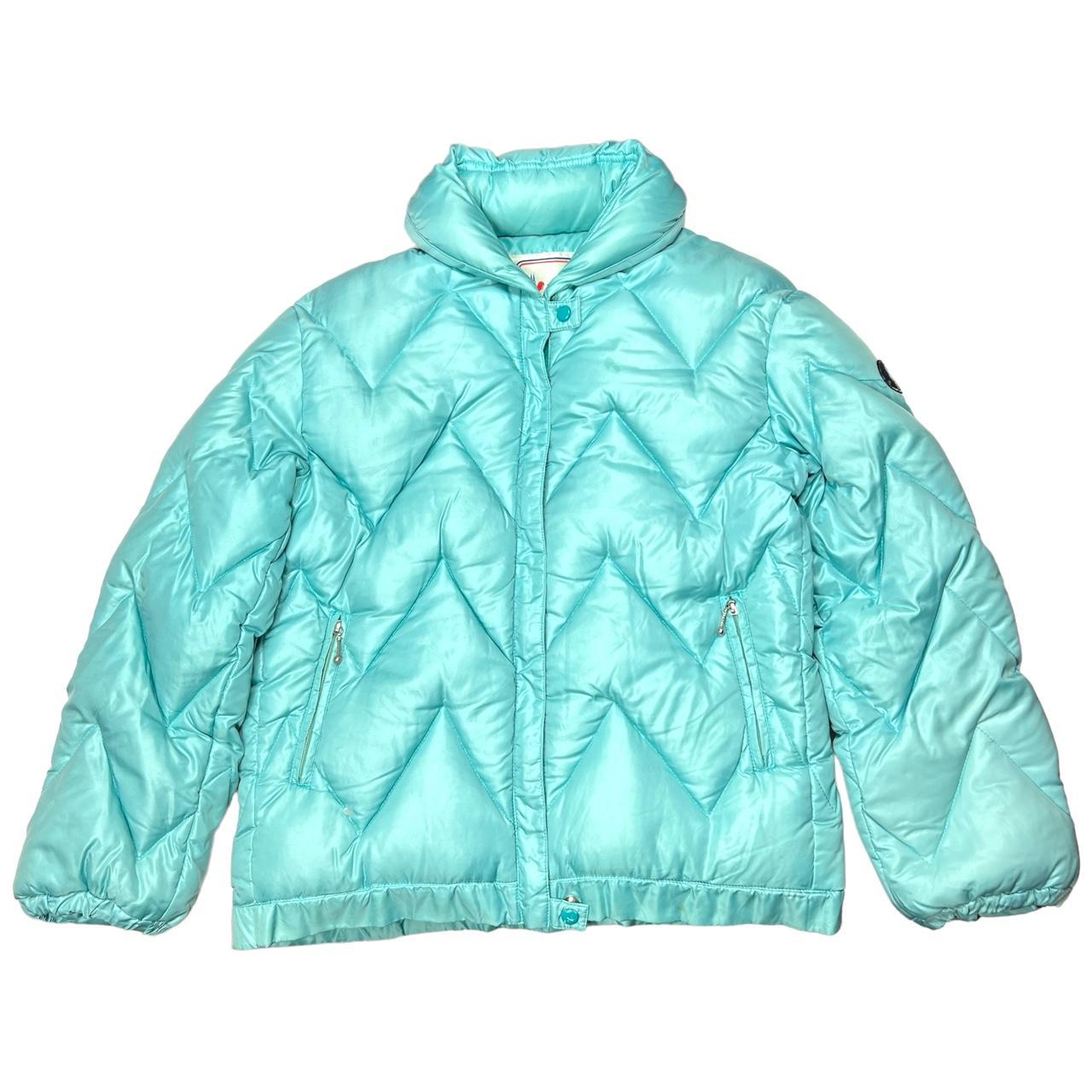 Moncler turquoise store jacket