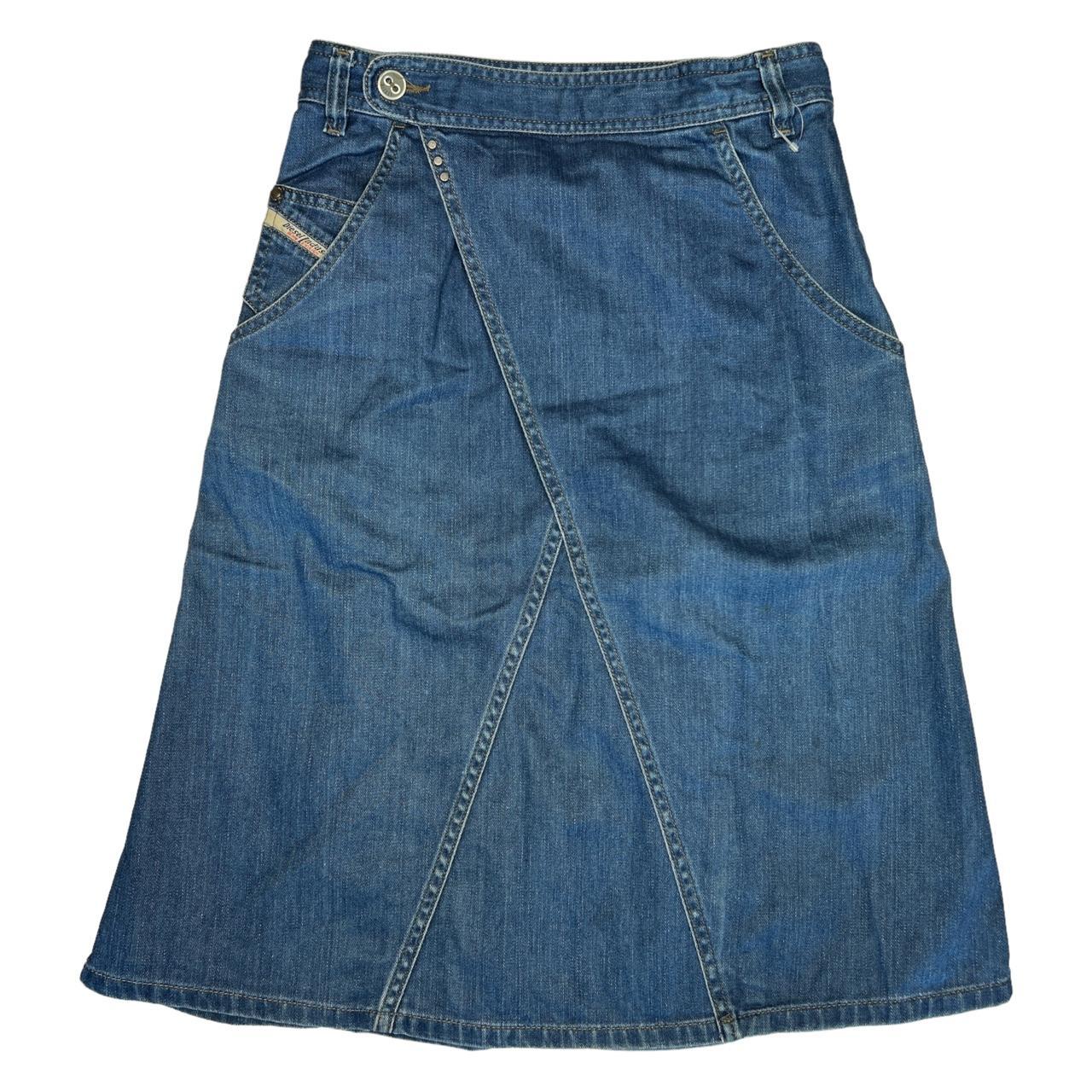 Diesel Women's Blue Skirt | Depop