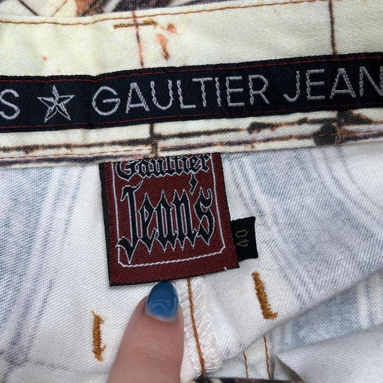 Gaultier Jeans Women's Cream and Black Jeans (4)